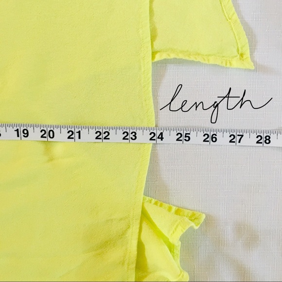Ming Basics Size 6 Lemon Yellow Top Shirt Wang - Picture 7 of 8
